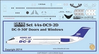 1:144 Douglas DC-9-30F Windows, Doors & Details