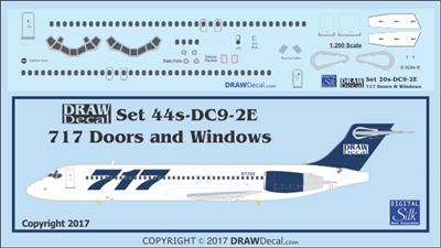 1:144 Boeing 717-200 Windows, Doors & Details