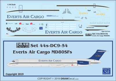 1:144 Everts Air Cargo McDD MD80SF