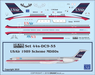 1:144 US Air McDD MD80