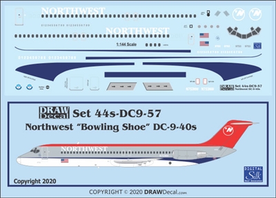 1:144 Northwest Douglas DC-9-41