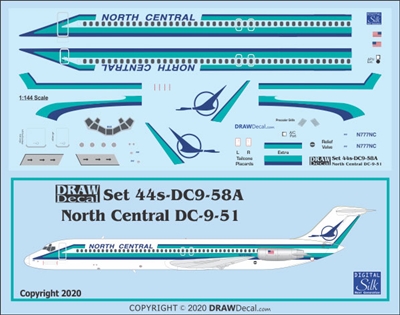 1:144 North Central Airlines Douglas DC-9-51