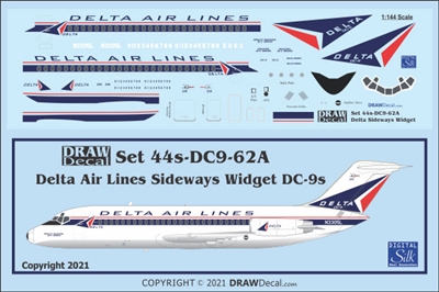 1:144 Delta Airlines (early sideways logo) Douglas DC-9-14