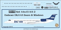 1:144 Embraer 145 Doors and Windows