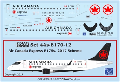 1:144 Air Canada Express (2017 cs) Embraer 175