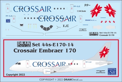 1:144 Crossair Embraer 170