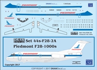 1:144 Piedmont Fokker F28-1000