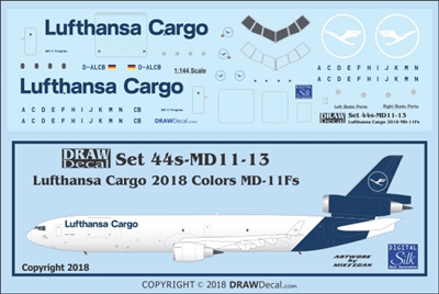 1:144 Lufthansa Cargo (2018 cs) McDD MD-11F