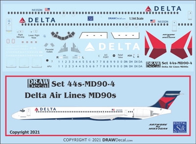1:144 Delta Airlines (2007 cs) McDD MD-90-30