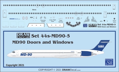 1:144 McDD MD-90 Windows, Doors & Details