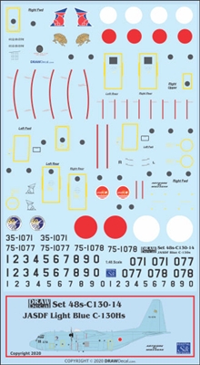 1:48 Japan Air Self Defence Force C-130H Hercules (blue cs)