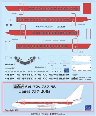 1:72 Janet 'Alien Airways' 737-200