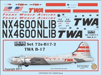 1:72 Trans World Airlines Boeing B.17 'VIP'