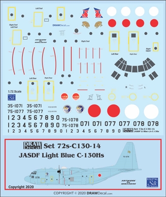 1:72 Japan Air Self Defence Force C-130H Hercules (blue cs)