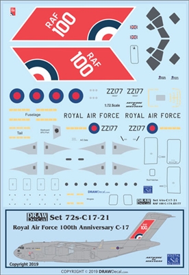 1:72 Royal Air Force "100th Anniversary" McDD C-17A