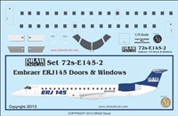 1:72 Embraer 145 Doors and Windows