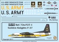 1:72 US Army 'Golden Knights' Fokker F.27