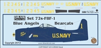 1:72 US Navy 'Blue Angels' F8F Bearcat