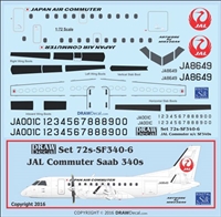 1:72 Japan Air Commuter Saab 340B