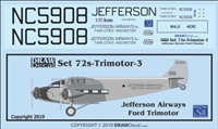 1:72 Jefferson Airways Ford AT-4 Trimotor