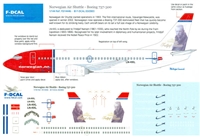 1:144 Norwegain Boeing 737-300