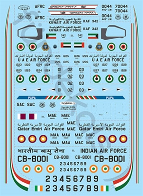 1:144 McDD C-17 Globemaster III, USAF, Kuwait AF, UAE AF, NATO, Qatar Emiri AF, Indian AF