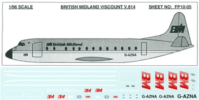 1:100 British Midland V. Viscount 800