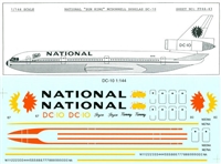 1:144 National Airlines McDD DC-10-10 / -30