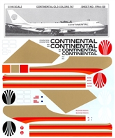 1:144 Continental Airlines Boeing 747-100