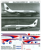 1:144 Malaysian Airlines Boeing 737-200 / -300 / -400