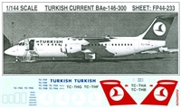 1:144 Turkish Airlines Bae 146-200/-300