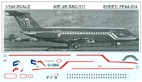 1:144 Air UK BAC 1-11-400