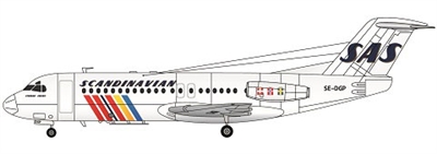 1:144 Fokker F.28 Fellowship 4000, SAS