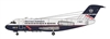 1:144 Fokker F.28 Fellowship 1000, British Airways / TAT