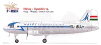 1:144 Ilyushin 14, Malev