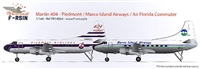 1:144 Martin 404, Piedmont, Airlines,  Marco Island Airways