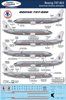 1:144 American Airlines 'retro' Boeing 737NG (-800)