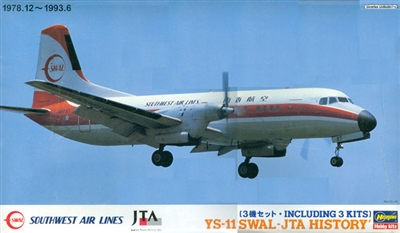 1:144 Namc YS-11 (3 kits), Japan Air Lines, Japan Transocean Air, Southwest Air Lines