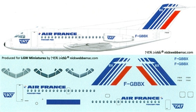 1:144 Air France (later cs) Fokker F.28-1000