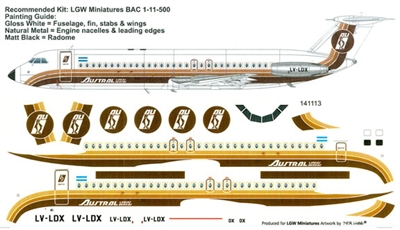 1:144 Austral BAC 1-11-500