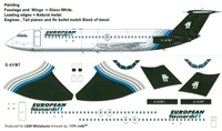 1:144 European Aviation (blue cs) BAC 1-11-500