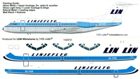 1:144 Linjeflyg Fokker F.28-4000