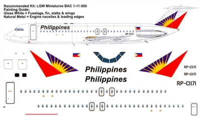 1:144 Philippines BAC 1-11-500