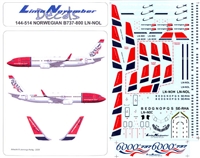 1:144 Norwegian Airlines '6,000th' Boeing 737-800(W)