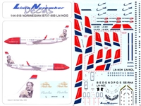 1:144 Norwegian Airlines 'Henrik Ibsen' Boeing 737-800(W)