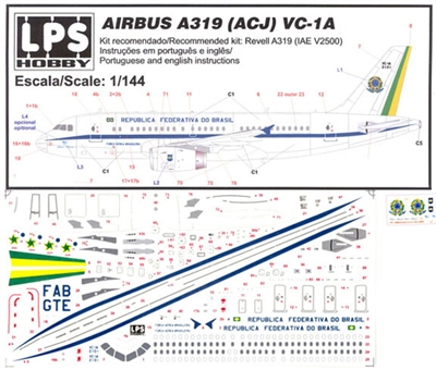 1:144 F.A. Brazilia (Brazilian Air Force) Airbus A.319CJ