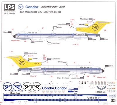 1:144 Condor Boeing 727-200