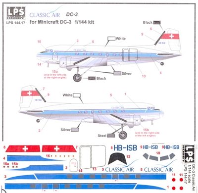 1:144 Classic Air Douglas DC-3