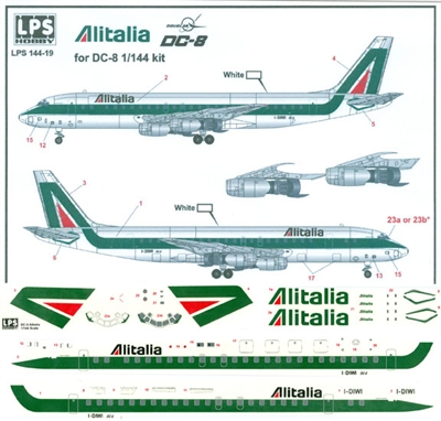 1:144 Alitalia Douglas DC-8-43