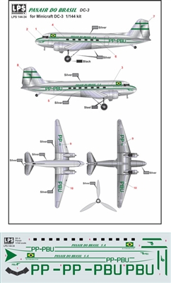 1:144 Panair do Brasil Douglas DC-3